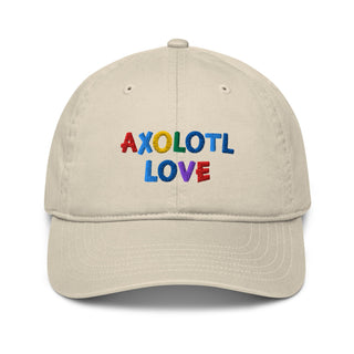 "AXOLOTL LOVE" HAT ORGANIC COTTON - ouraxo