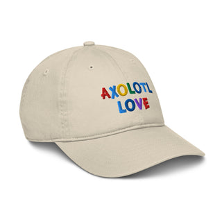 "AXOLOTL LOVE" HAT ORGANIC COTTON - ouraxo
