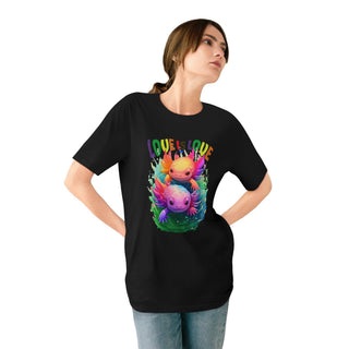 AXOLOTL 'LOVE IS LOVE" T - SHIRT 100% ORGANIC COTTON - ouraxo
