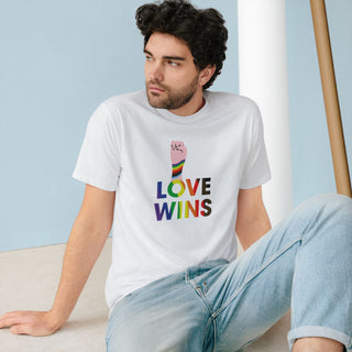 AXOLOTL "LOVE WINS" ORGANIC T SHIRT - ouraxo