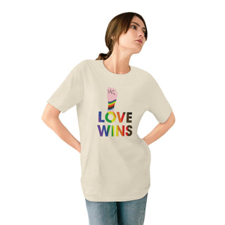 AXOLOTL "LOVE WINS" ORGANIC T SHIRT - ouraxo