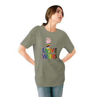 AXOLOTL "LOVE WINS" ORGANIC T SHIRT - ouraxo