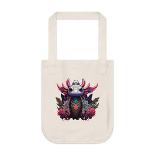 "AXOLOTL MEXICO" TOTE BAG - 100% CERTIFIED ORGANIC COTTON - ouraxo