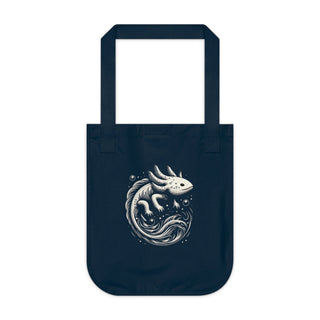 "AXOLOTL MYSTIC" TOTE BAG - 100% CERTIFIED ORGANIC COTTON - ouraxo