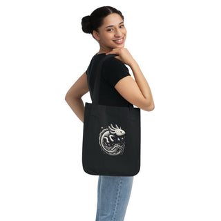 "AXOLOTL MYSTIC" TOTE BAG - 100% CERTIFIED ORGANIC COTTON - ouraxo