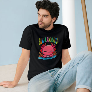 AXOLOTL "RELAXOTL" T SHIRT 100% ORGANIC COTTON - ouraxo