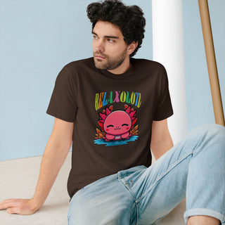 AXOLOTL "RELAXOTL" T SHIRT 100% ORGANIC COTTON - ouraxo