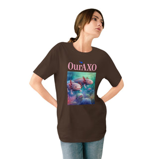 AXOLOTL T SHIRT 100% ORGANIC COTTON "SWIMMERS" - ouraxo