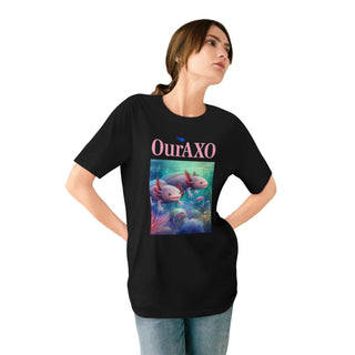 AXOLOTL T SHIRT 100% ORGANIC COTTON "SWIMMERS" - ouraxo