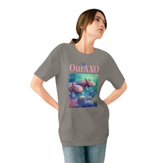 AXOLOTL T SHIRT 100% ORGANIC COTTON "SWIMMERS" - ouraxo