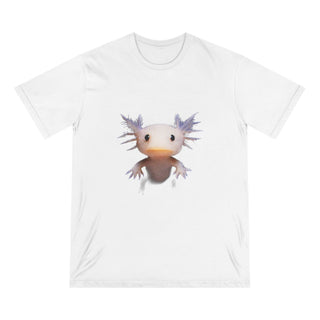 AXOLOTL T SHIRT MEET "AXIE" WHO IS AXO"S SIBLING" 100% ORGANIC COTTON - ouraxo
