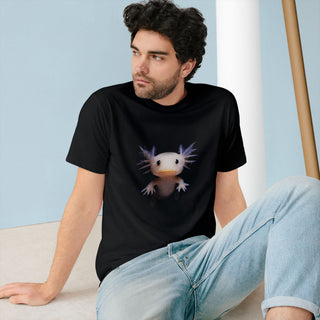 AXOLOTL T SHIRT MEET "AXIE" WHO IS AXO"S SIBLING" 100% ORGANIC COTTON - ouraxo
