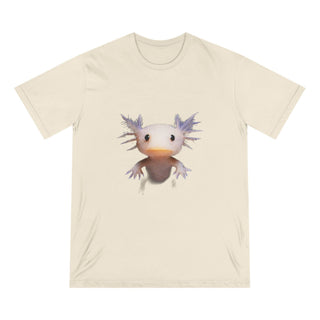 AXOLOTL T SHIRT MEET "AXIE" WHO IS AXO"S SIBLING" 100% ORGANIC COTTON - ouraxo