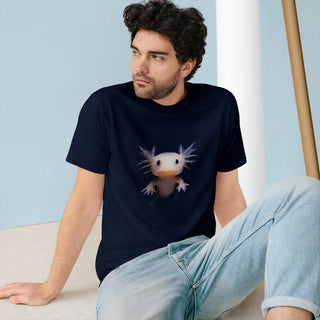 AXOLOTL T SHIRT MEET "AXIE" WHO IS AXO"S SIBLING" 100% ORGANIC COTTON - ouraxo
