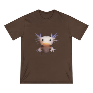 AXOLOTL T SHIRT MEET "AXIE" WHO IS AXO"S SIBLING" 100% ORGANIC COTTON - ouraxo