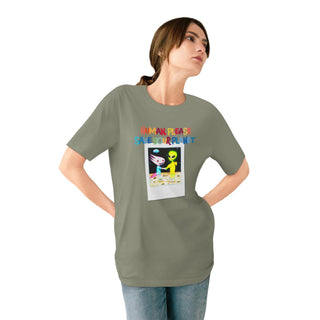 AXOLOTL T SHIRT ORGANIC COTTON “HUMANS PLEASE THE THR PLANET” - ouraxo