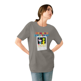 AXOLOTL T SHIRT ORGANIC COTTON “HUMANS PLEASE THE THR PLANET” - ouraxo