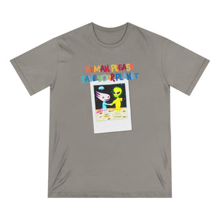 AXOLOTL T SHIRT ORGANIC COTTON “HUMANS PLEASE THE THR PLANET” - ouraxo