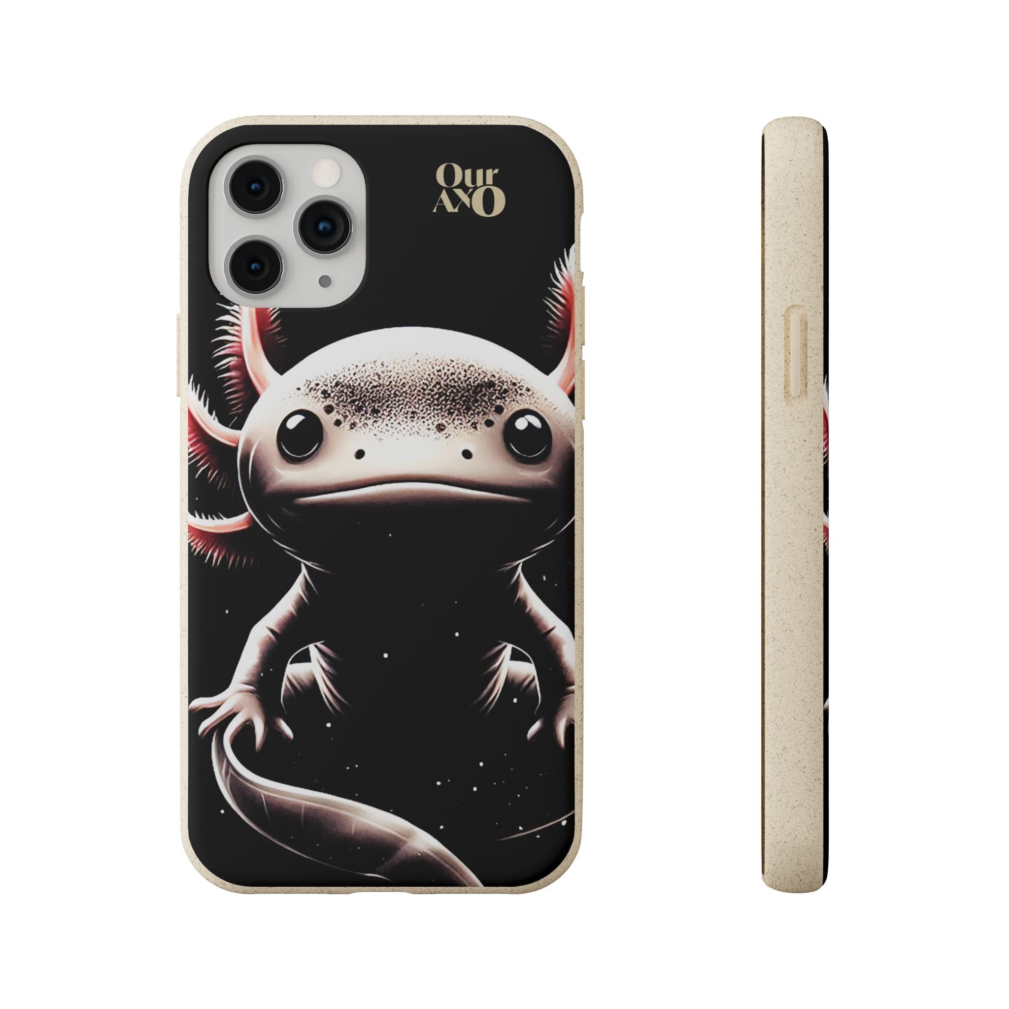 ourAXO axolotl biodegradable eco-friendly phone case iPhone Samsung