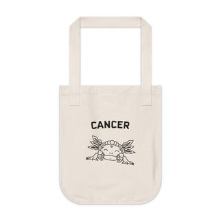 "CANCER SIGN" TOTE BAG FROM ZODIAC COLLECTION - 100% CERTIFIED ORGANIC COTTON CANVAS - ouraxo