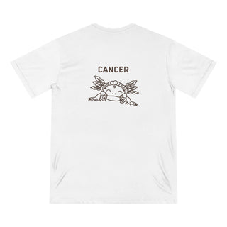 Cancer Zodiac T Shirt | Organic Cotton | Sustainable Axolotl Apparel - ouraxo