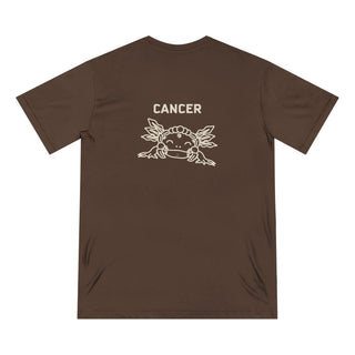 Cancer Zodiac T Shirt | Organic Cotton | Sustainable Axolotl Apparel - ouraxo
