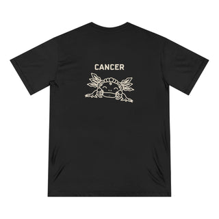 Cancer Zodiac T Shirt | Organic Cotton | Sustainable Axolotl Apparel - ouraxo