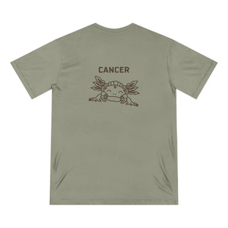 Cancer Zodiac T Shirt | Organic Cotton | Sustainable Axolotl Apparel - ouraxo