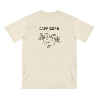Capricorn Zodiac T Shirt | Organic Cotton | Sustainable Axolotl Apparel - ouraxo