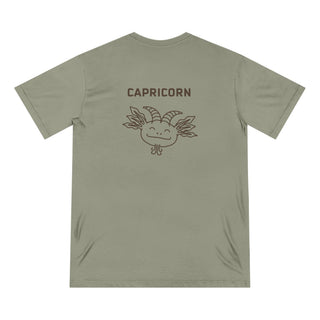 Capricorn Zodiac T Shirt | Organic Cotton | Sustainable Axolotl Apparel - ouraxo
