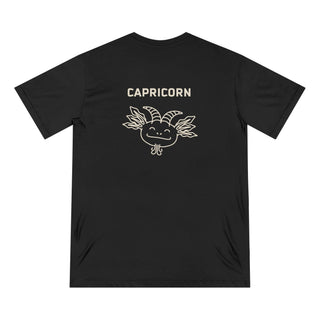 Capricorn Zodiac T Shirt | Organic Cotton | Sustainable Axolotl Apparel - ouraxo