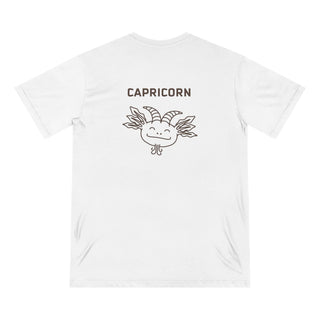 Capricorn Zodiac T Shirt | Organic Cotton | Sustainable Axolotl Apparel - ouraxo