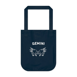 "GEMINI SIGN" TOTE BAG FROM ZODIAC COLLECTION - 100% CERTIFIED ORGANIC COTTON CANVAS - ouraxo