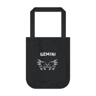 "GEMINI SIGN" TOTE BAG FROM ZODIAC COLLECTION - 100% CERTIFIED ORGANIC COTTON CANVAS - ouraxo