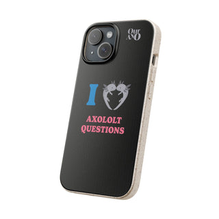 I Love Axolotl Questions phone case - ouraxo
