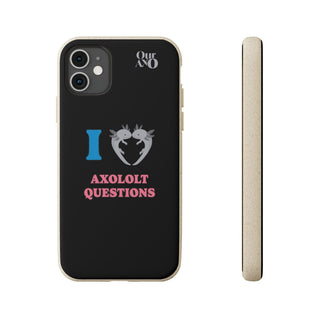 I Love Axolotl Questions phone case - ouraxo