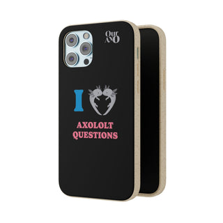 I Love Axolotl Questions phone case - ouraxo