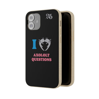 I Love Axolotl Questions phone case - ouraxo