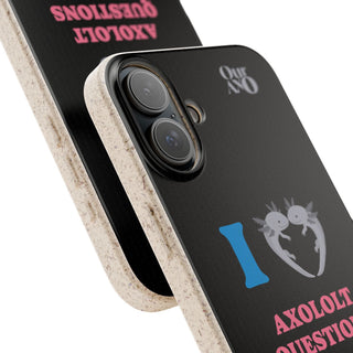 I Love Axolotl Questions phone case - ouraxo