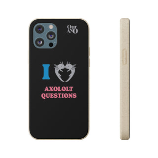 I Love Axolotl Questions phone case - ouraxo