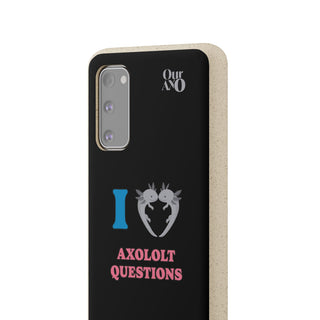I Love Axolotl Questions phone case - ouraxo