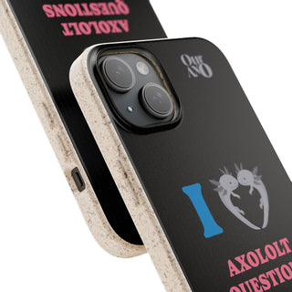 I Love Axolotl Questions phone case - ouraxo