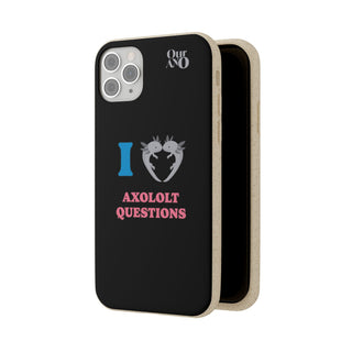 I Love Axolotl Questions phone case - ouraxo