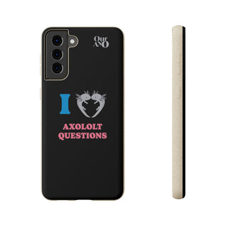 I Love Axolotl Questions phone case - ouraxo