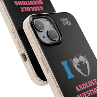 I Love Axolotl Questions phone case - ouraxo