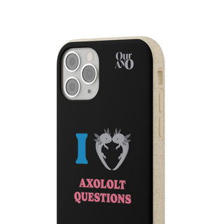 I Love Axolotl Questions phone case - ouraxo