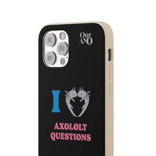I Love Axolotl Questions phone case - ouraxo