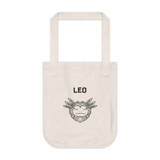 "LEO SIGN" TOTE BAG FROM ZODIAC COLLECTION - 100% CERTIFIED ORGANIC COTTON CANVAS - ouraxo