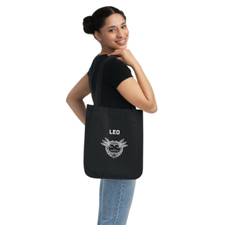 "LEO SIGN" TOTE BAG FROM ZODIAC COLLECTION - 100% CERTIFIED ORGANIC COTTON CANVAS - ouraxo
