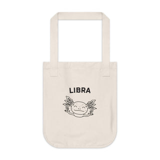 "LIBRA SIGN" TOTE BAG FROM ZODIAC COLLECTION - 100% CERTIFIED ORGANIC COTTON CANVAS - ouraxo